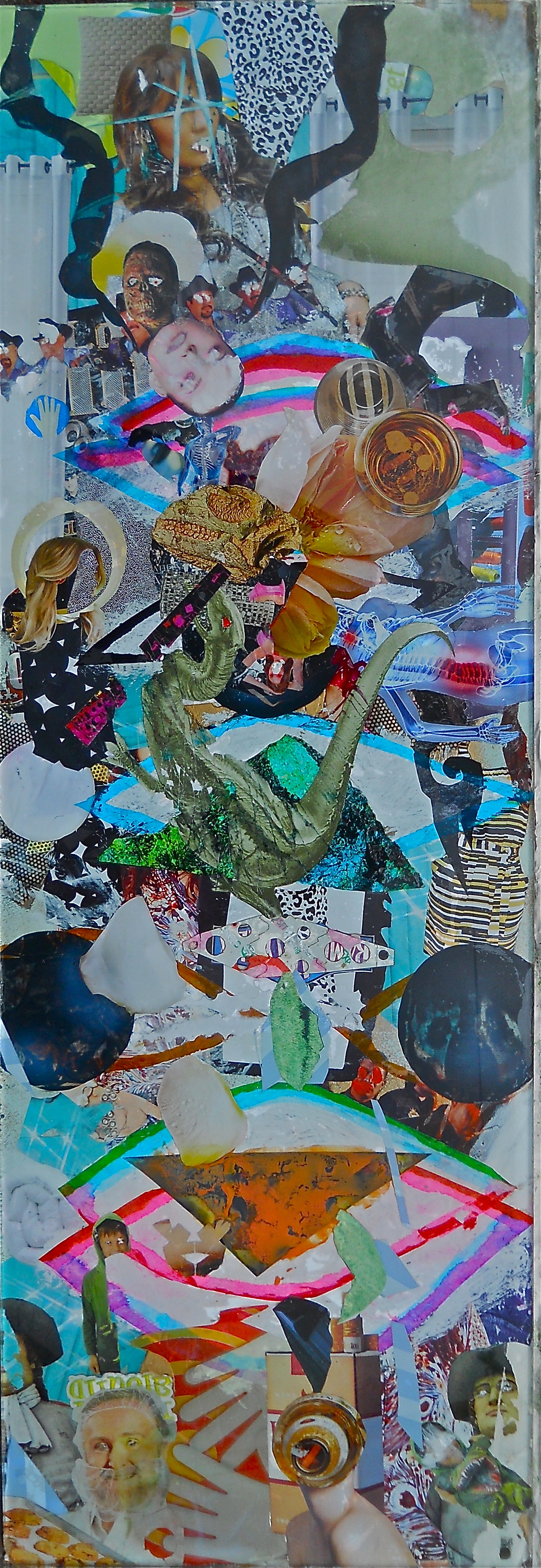 Vox Maris     May 2013, Collage-painting on glass